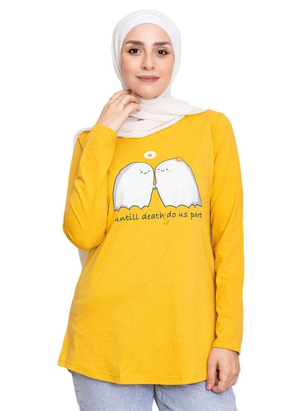 Sun Flower Printed Long - Sleeve Design 57 - Khotwh